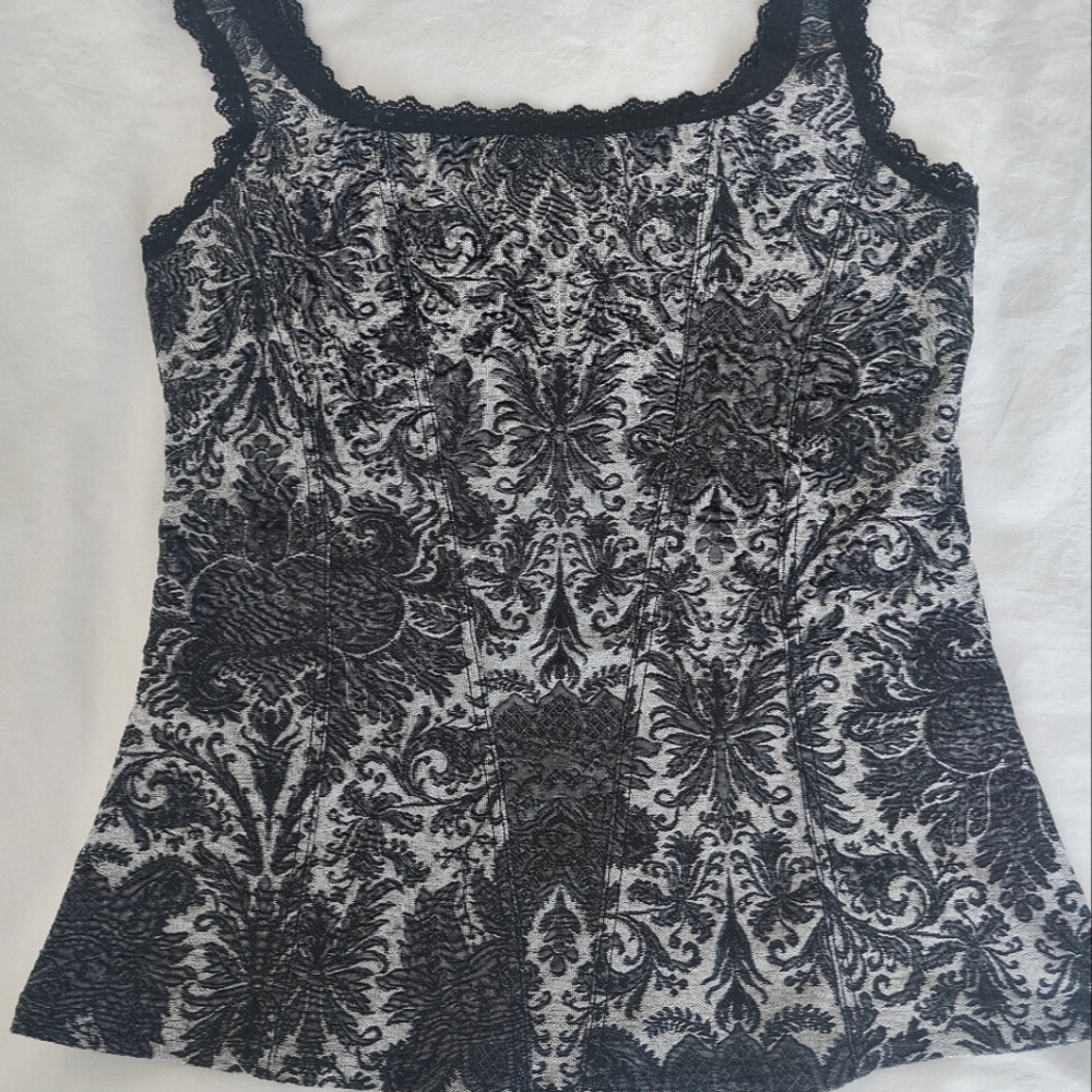 Camisole in gray and black